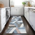 thumbnail image 1 of Addison Rugs Chantille Indoor/Outdoor Transitional Geometric Blue Washable Runner Rug, 2'3" x 7'6", 1 of 6