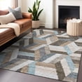 thumbnail image 1 of Addison Rugs Chantille Indoor/Outdoor Transitional Geometric Brown Washable Rectangle Rug, 8' x 10', 1 of 6
