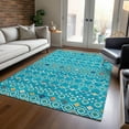 thumbnail image 1 of Addison Rugs Chantille Indoor/Outdoor Transitional Southwest Teal Washable Rectangle Rug, 2'6" x 3'10", 1 of 6
