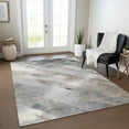 thumbnail image 1 of Addison Rugs Chantille Indoor/Outdoor Transitional Stripes Taupe Washable Rectangle Rug, 9' x 12', 1 of 6