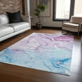 thumbnail image 1 of Addison Rugs Chantille Indoor/Outdoor Transitional Watercolors Purple Washable Rectangle Rug, 10' x 14', 1 of 6