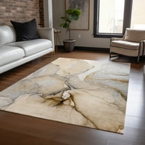Addison Rugs Chantille Indoor/Outdoor Transitional Watercolors Beige Washable Rectangle Rug, 10' x 14'