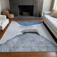 thumbnail image 1 of Addison Rugs Chantille Indoor/Outdoor Transitional Organic Blue Washable Rectangle Rug, 3' x 5', 1 of 6