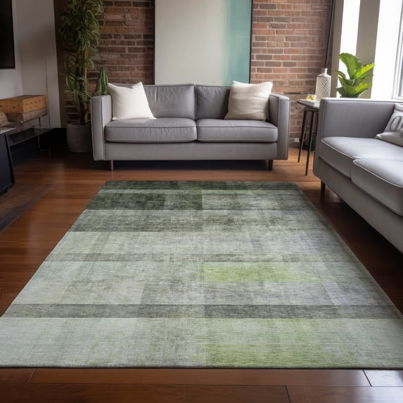 Addison Rugs Chantille Indoor/Outdoor Transitional Casual Olive Washable Rectangle Rug, 2'6" x 3'10"
