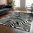 thumbnail image 1 of Addison Rugs Chantille Indoor/Outdoor Transitional Geometric, Abstract Black Washable Rectangle Rug, 3' x 5', 1 of 6