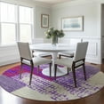 thumbnail image 1 of Addison Rugs Chantille Indoor/Outdoor Transitional Rectangles Lavender Washable Round Rug, 8' x 8', 1 of 5