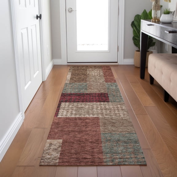Addison Rugs Chantille Indoor/Outdoor Transitional Rectangles Mocha Washable Runner Rug, 2'3" x 7'6"