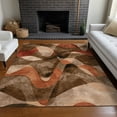 thumbnail image 1 of Addison Rugs Chantille Indoor/Outdoor Contemporary Abstract Chocolate Washable Rectangle Rug, 5' x 7'6", 1 of 6