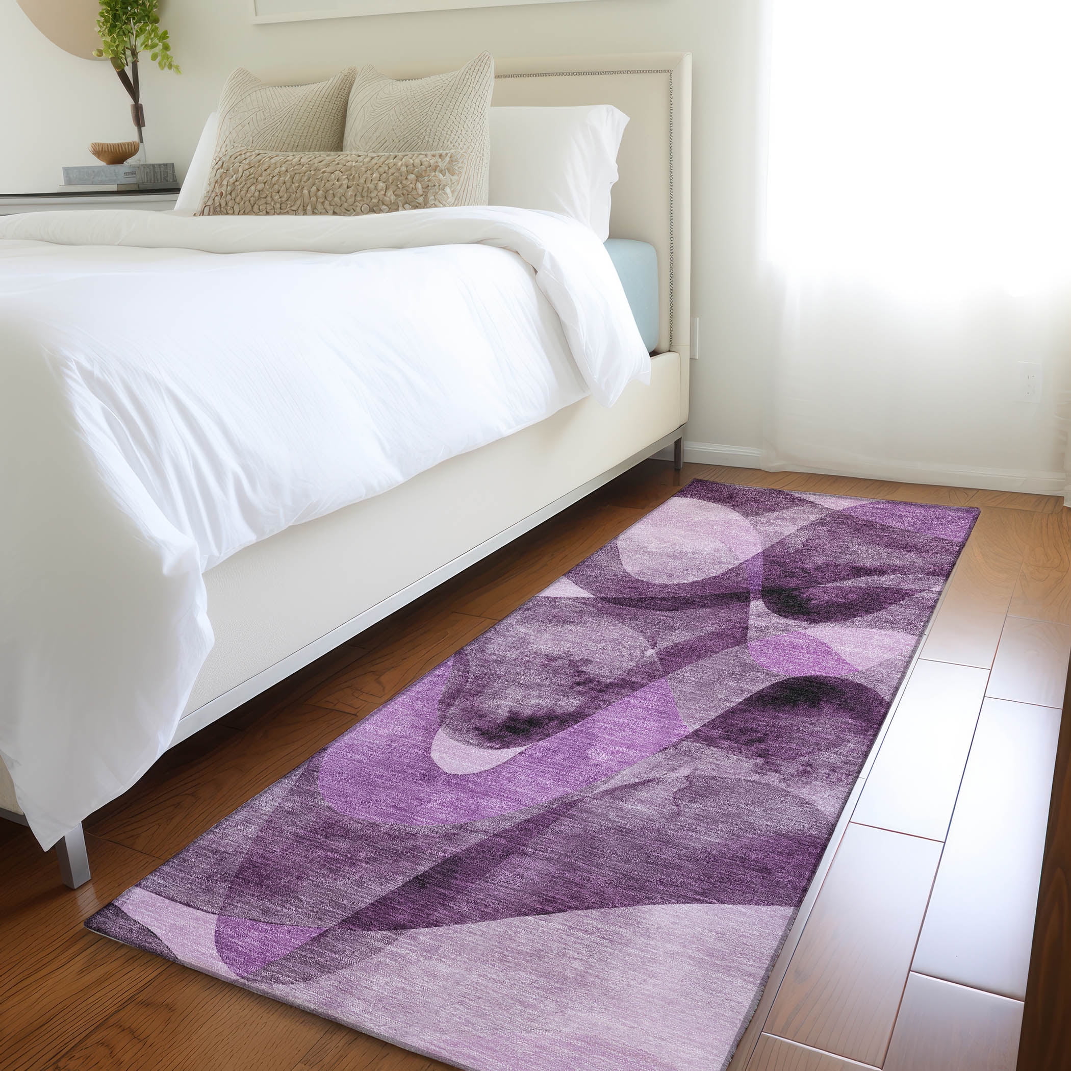 Addison Rugs Chantille Indoor/Outdoor Contemporary Abstract Purple ...