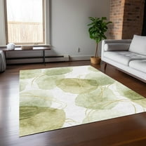 Addison Rugs Chantille Indoor/Outdoor Contemporary Organic Green Washable Rectangle Rug, 10' x 14'