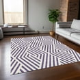 thumbnail image 1 of Addison Rugs Chantille Indoor/Outdoor Transitional Geometric Purple Washable Rectangle Rug, 10' x 14', 1 of 5