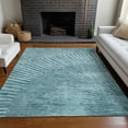 thumbnail image 1 of Addison Rugs Chantille Indoor/Outdoor Transitional Organic Teal Washable Rectangle Rug, 8' x 10', 1 of 6