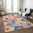 thumbnail image 1 of Addison Rugs Chantille Indoor/Outdoor Transitional Floral Peach Washable Rectangle Rug, 8' x 10', 1 of 6