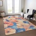 thumbnail image 1 of Addison Rugs Chantille Indoor/Outdoor Transitional Floral Peach Washable Rectangle Rug, 9' x 12', 1 of 6