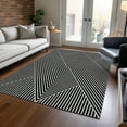 thumbnail image 1 of Addison Rugs Chantille Indoor/Outdoor Transitional Geometric, Abstract Black Washable Rectangle Rug, 8' x 10', 1 of 6