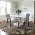thumbnail image 1 of Addison Rugs Chantille Indoor/Outdoor Transitional Geometric, Abstract Brown Washable Round Rug, 8' x 8', 1 of 6