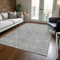 thumbnail image 1 of Addison Rugs Chantille Indoor/Outdoor Transitional Geometric, Abstract Gray Washable Rectangle Rug, 5' x 7'6", 1 of 6