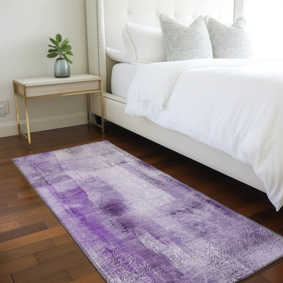 Addison Rugs Chantille Indoor/Outdoor Transitional Casual Purple Washable Runner Rug, 2'3" x 7'6"