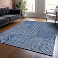 thumbnail image 1 of Addison Rugs Chantille Indoor/Outdoor Transitional Geometric Navy Washable Rectangle Rug, 9' x 12', 1 of 6