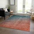 thumbnail image 1 of Addison Rugs Chantille Indoor/Outdoor Transitional Ombre Teal Washable Rectangle Rug, 3' x 5', 1 of 6