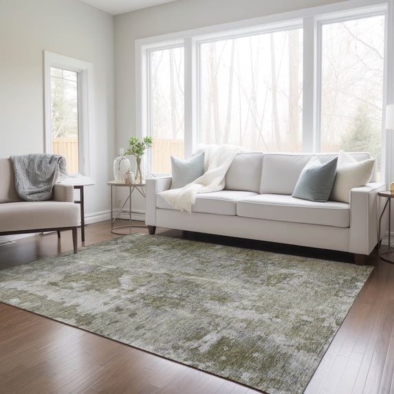 Addison Rugs Chantille Indoor/Outdoor Transitional Modern Beige Washable Rectangle Rug, 9' x 12'