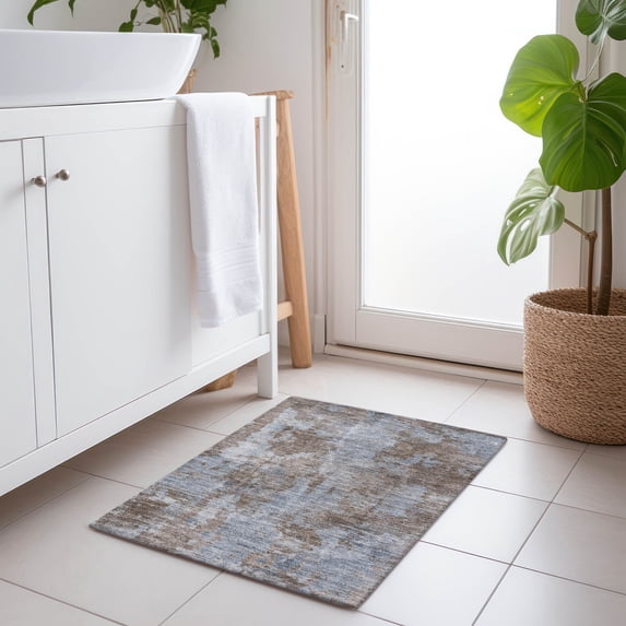 Addison Rugs Chantille Indoor/Outdoor Transitional Modern Brown Washable Rectangle Rug, 1'8" x 2'6"