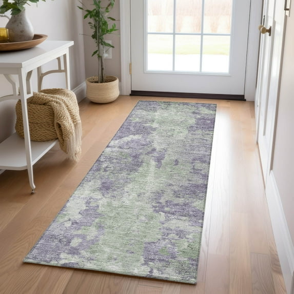 Addison Rugs Chantille Indoor/Outdoor Transitional Modern Purple Washable Runner Rug, 2'3" x 7'6"