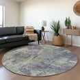 thumbnail image 1 of Addison Rugs Chantille Indoor/Outdoor Transitional Modern Purple Washable Round Rug, 8' x 8', 1 of 6
