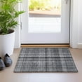 thumbnail image 1 of Addison Rugs Chantille Indoor/Outdoor Transitional Plaid Gray Washable Rectangle Rug, 1'8" x 2'6", 1 of 6