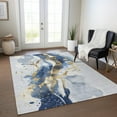 thumbnail image 1 of Addison Rugs Chantille Indoor/Outdoor Transitional Abstract Blue Washable Rectangle Rug, 10' x 14', 1 of 6