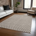thumbnail image 1 of Addison Rugs Chantille Indoor/Outdoor Transitional Lattice Taupe Washable Rectangle Rug, 10' x 14', 1 of 6