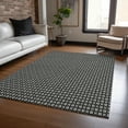 thumbnail image 1 of Addison Rugs Chantille Indoor/Outdoor Transitional Lattice Black Washable Rectangle Rug, 8' x 10', 1 of 6