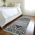 thumbnail image 1 of Addison Rugs Chantille Indoor/Outdoor Contemporary Art Deco Black Washable Runner Rug, 2'3" x 7'6", 1 of 6