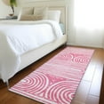thumbnail image 1 of Addison Rugs Chantille Indoor/Outdoor Contemporary Art Deco Blush Washable Runner Rug, 2'3" x 7'6", 1 of 6