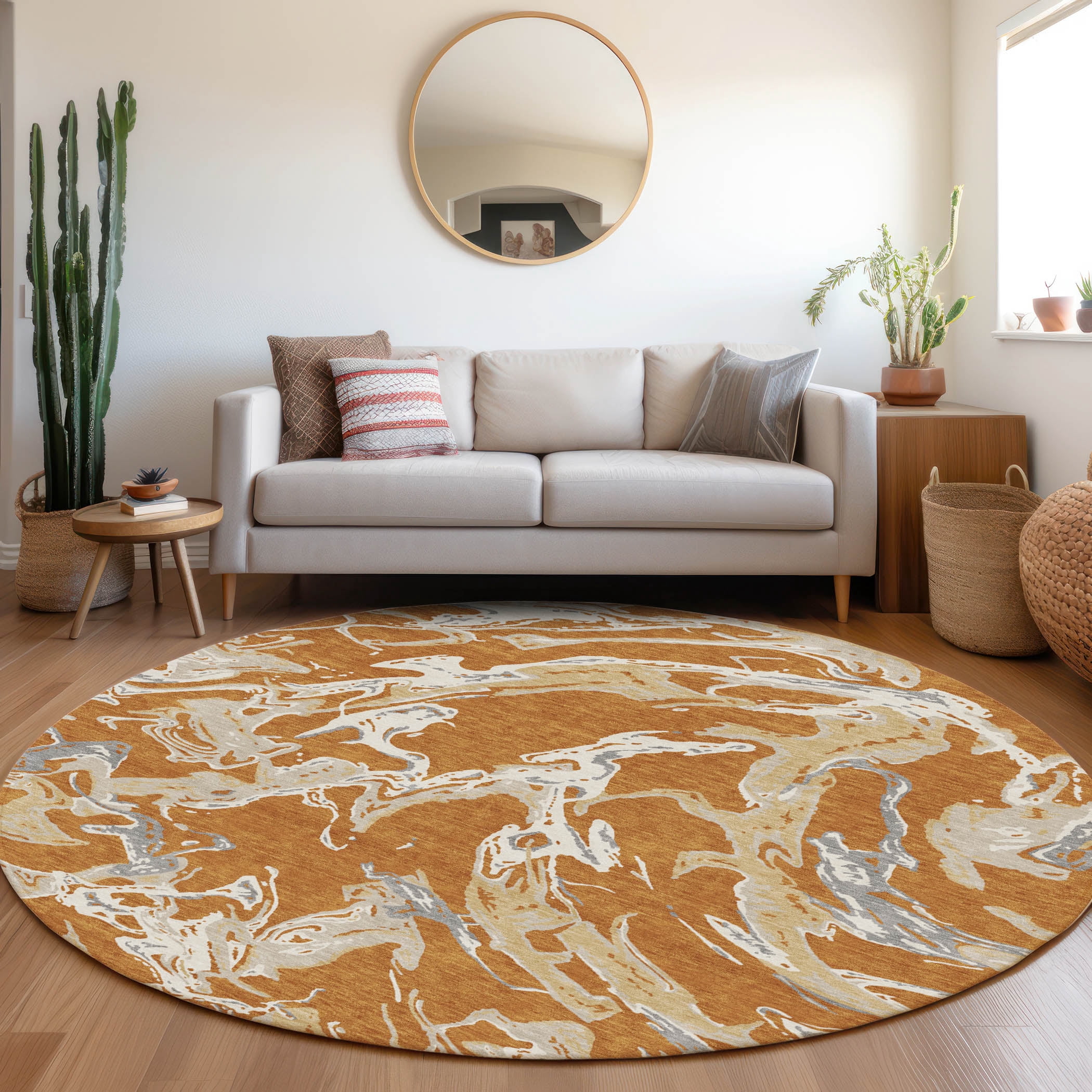 Addison Rugs Chantille Indoor/Outdoor Transitional Abstract Copper ...