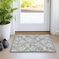 thumbnail image 1 of Addison Rugs Chantille Indoor/Outdoor Transitional Diamonds Gray Washable Rectangle Rug, 1'8" x 2'6", 1 of 6
