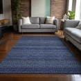 thumbnail image 1 of Addison Rugs Chantille Indoor/Outdoor Transitional Stripes Navy Washable Rectangle Rug, 10' x 14', 1 of 6