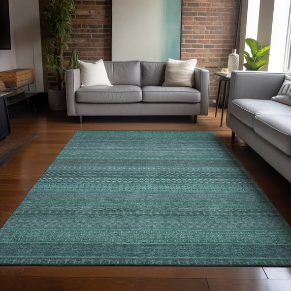 Chantille ACN527 Turquoise 5 x 76" Rug