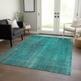 thumbnail image 1 of Addison Rugs Chantille Indoor/Outdoor Transitional Striped Teal Washable Rectangle Rug, 8' x 10', 1 of 6