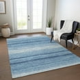 thumbnail image 1 of Addison Rugs Chantille Indoor/Outdoor Transitional Stripes Blue Washable Rectangle Rug, 9' x 12', 1 of 6