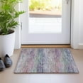 thumbnail image 1 of Addison Rugs Chantille Indoor/Outdoor Transitional Stripes Blush Washable Rectangle Rug, 1'8" x 2'6", 1 of 6