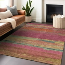 Addison Rugs Chantille Indoor/Outdoor Transitional Modern Blush Washable Rectangle Rug, 10' x 14'