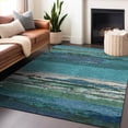 thumbnail image 1 of Addison Rugs Chantille Indoor/Outdoor Transitional Modern Teal Washable Rectangle Rug, 3' x 5', 1 of 6