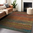 thumbnail image 1 of Addison Rugs Chantille Indoor/Outdoor Transitional Geometric, Abstract Terracotta Washable Rectangle Rug, 3' x 5', 1 of 6