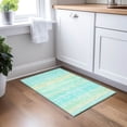 thumbnail image 1 of Addison Rugs Chantille Indoor/Outdoor Transitional Geometric, Abstract Aqua Washable Rectangle Rug, 1'8" x 2'6", 1 of 6