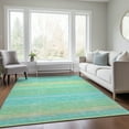 thumbnail image 1 of Addison Rugs Chantille Indoor/Outdoor Transitional Geometric, Abstract Aqua Washable Rectangle Rug, 9' x 12', 1 of 6