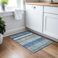 thumbnail image 1 of Addison Rugs Chantille Indoor/Outdoor Transitional Geometric, Abstract Navy Washable Rectangle Rug, 1'8" x 2'6", 1 of 6