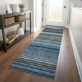 thumbnail image 1 of Addison Rugs Chantille Indoor/Outdoor Transitional Geometric, Abstract Navy Washable Runner Rug, 2'3" x 7'6", 1 of 6