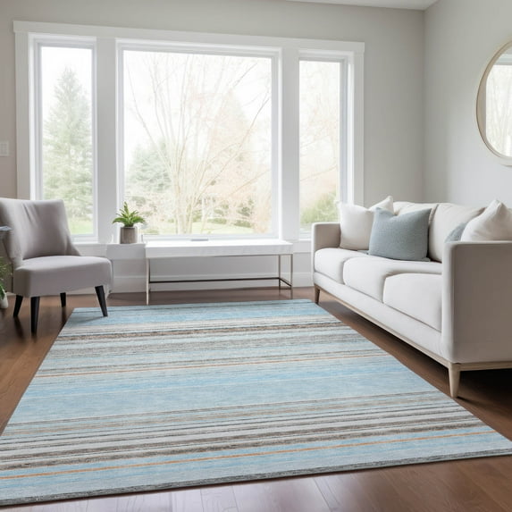 Addison Rugs Chantille Indoor/Outdoor Transitional Geometric, Abstract Sky Washable Rectangle Rug, 9' x 12'