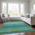 thumbnail image 1 of Addison Rugs Chantille Indoor/Outdoor Transitional Geometric, Abstract Teal Washable Rectangle Rug, 5' x 7'6", 1 of 6